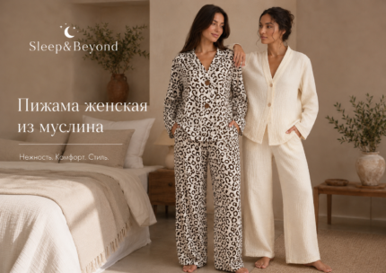 Женская муслиновая пижама Sleep & Beyond